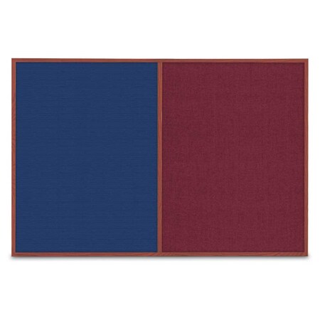 United Visual Products Slim Style Indoor Enclosed Corkboard, 42 UVRDS42SBH-SATIN-PEARL